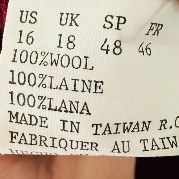 Theo miles 100% wool pleated skirt - Picture 4 of 8